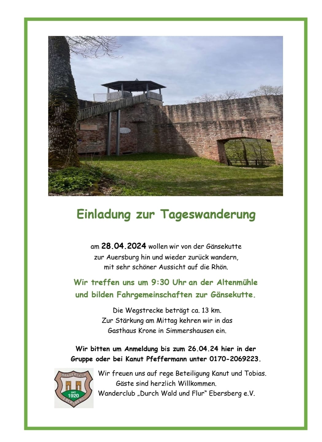 von der Gänsekutte zur Ausersburg